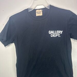 Gallery Dept Black Short Sleeve Logo Tee